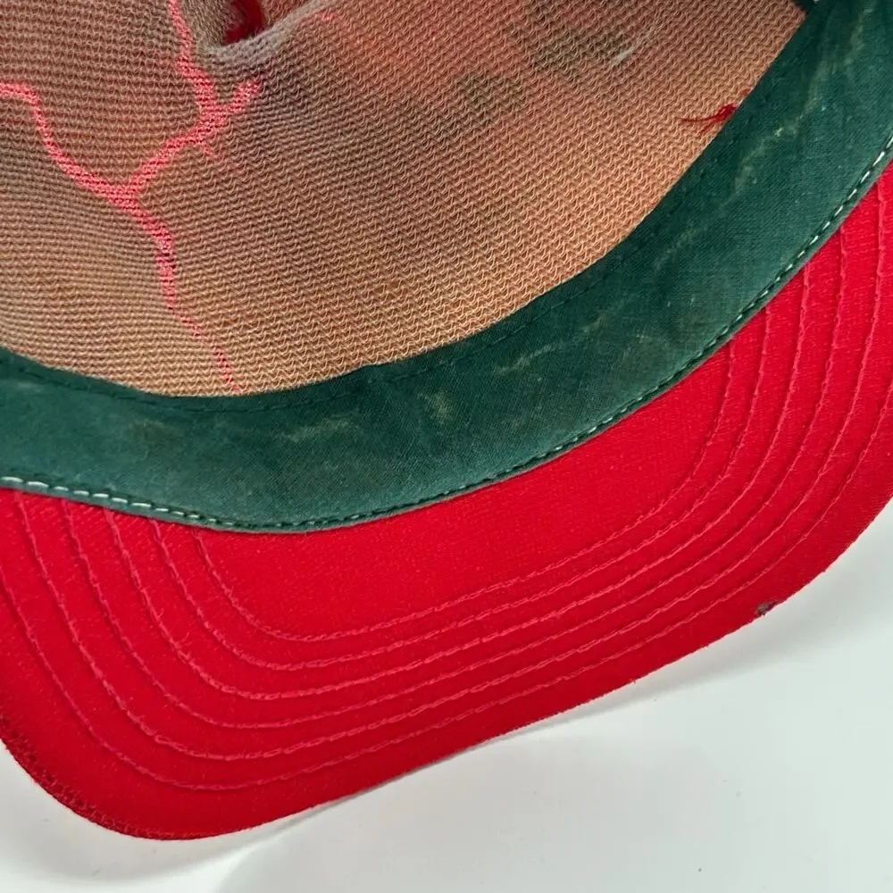 Vintage 80s Hasties Capitol Sand Gravel Trucker Hat Baseball Cap Sacramento Red